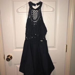 Crochet Bodice Skater Dress